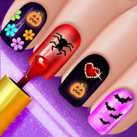 Glow Halloween Nails